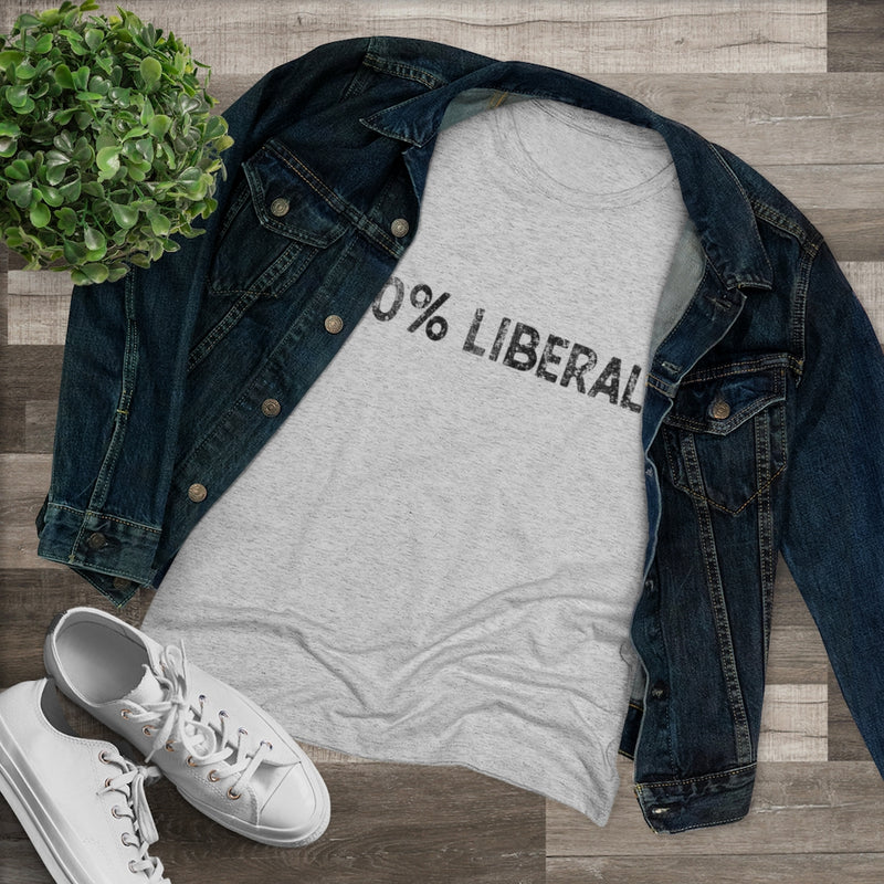 "0% Liberal" Women's T-Shirt