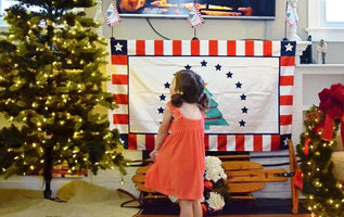 The Official Flag of American Christmas - Our 3'x5' American Christmas Flag - American Christmas Flag