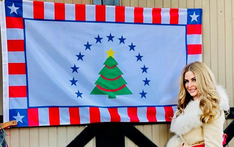 The Official Flag of American Christmas - Our 3'x5' American Christmas Flag - American Christmas Flag