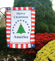 American Christmas Garden Flags (12.5 in. x 18 in.) | American Christmas Flag