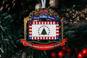 American Christmas Ornament - 24k